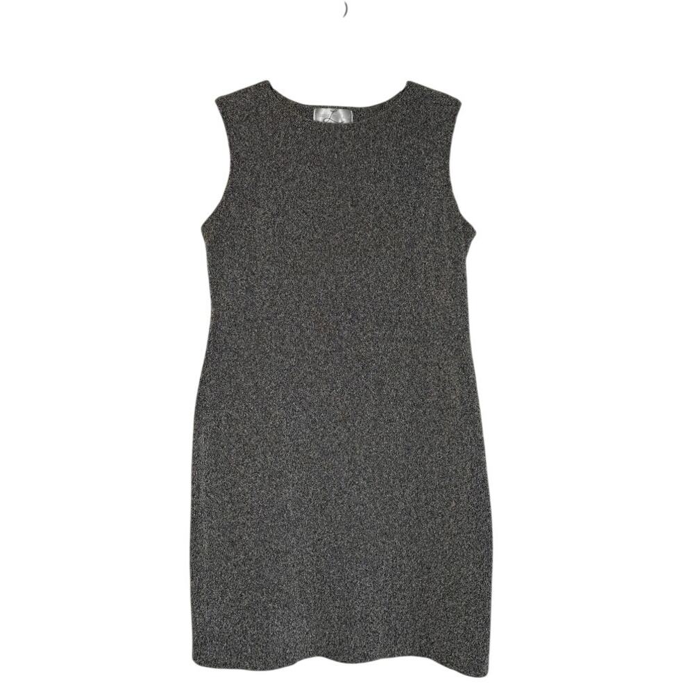 Vintage Laura Leigh Ltd Tweed Knit Sheath Dress 90s Minimalist XL